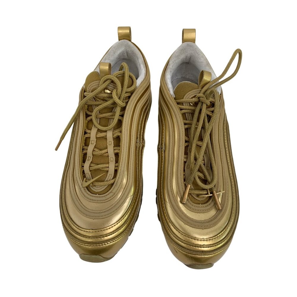 Nike Air Max 97 Metallic Gold Sneakers Size 7.5 US Womens Q10642 GUC